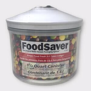 FoodSaver NEW 1.5 Quart Sealed Canister Vacuum Seal Open Stock